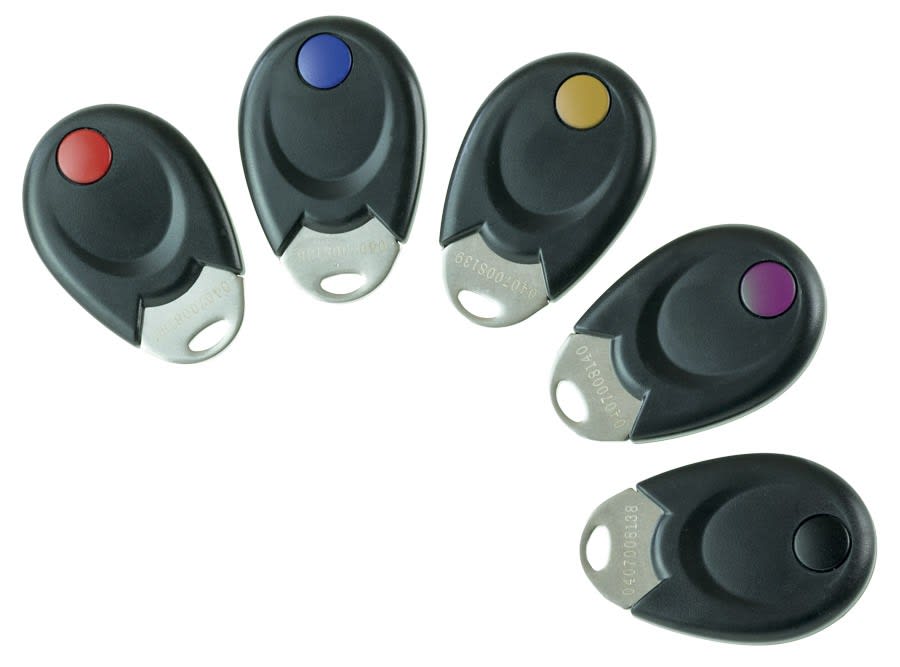 Noralsy - Bagde de proximite 13,56MHz format cle noire pastille noire code site NORALSY