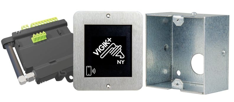Noralsy - Kit EASYCONNECT+ : Centrale 4G + Lecteur V+ format modulaire - Pose encastrement