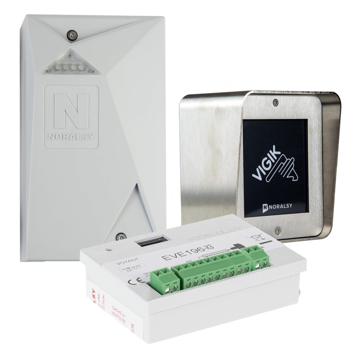 Noralsy - Kit Vigik connectable avec lecteur format modulaire saillie et modem data