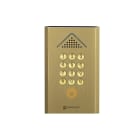 Noralsy - Clavier autonome Profil 2 compact doré encastrement 1  relais avec logo client