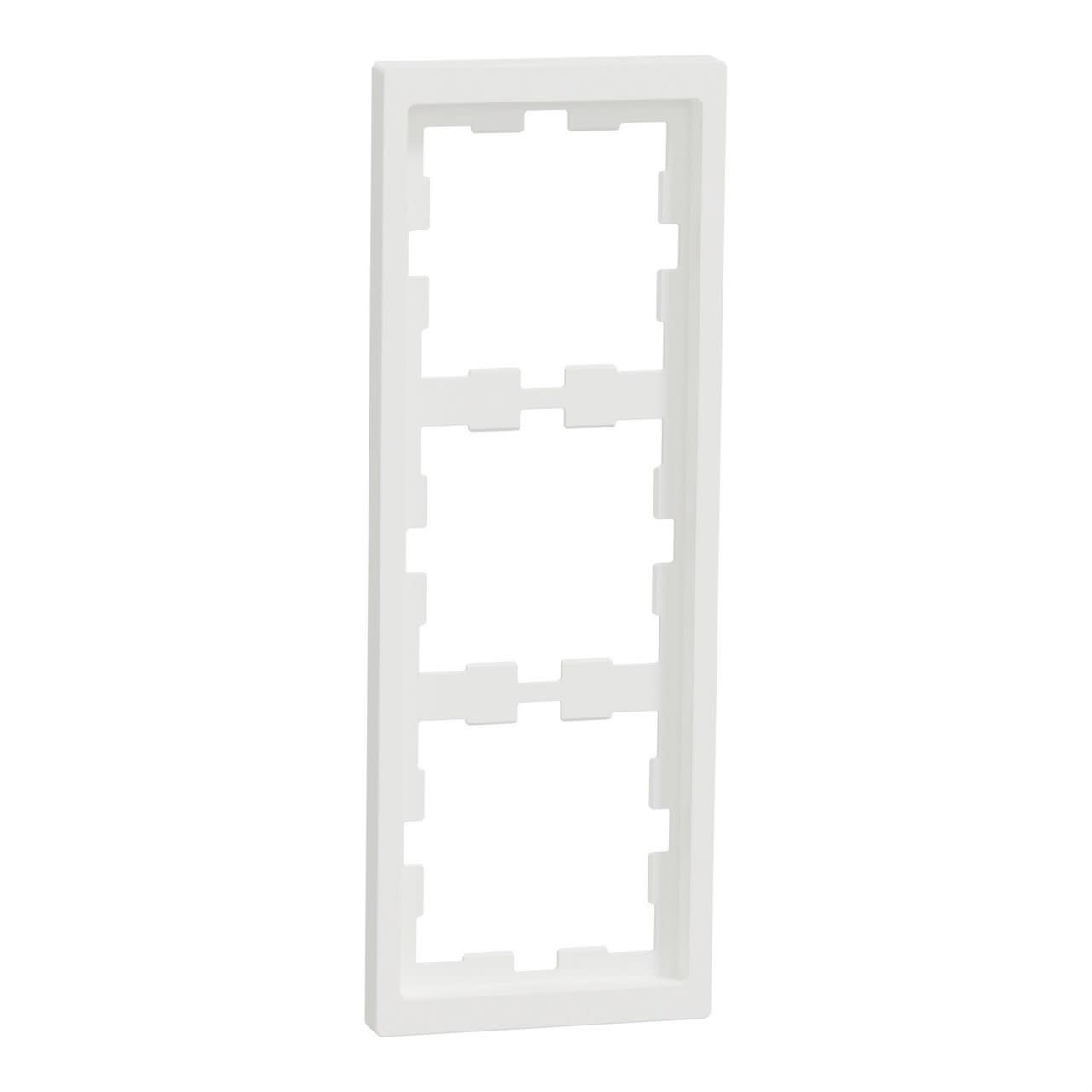 Schneider Electric - D-Life - cadre de finition - blanc nordic mat - 3 postes