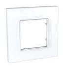 Schneider Electric - Altira - plaque icône 1 poste - blanc polaire