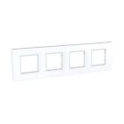 Schneider Electric - Altira - plaque icône 4 postes - blanc polaire