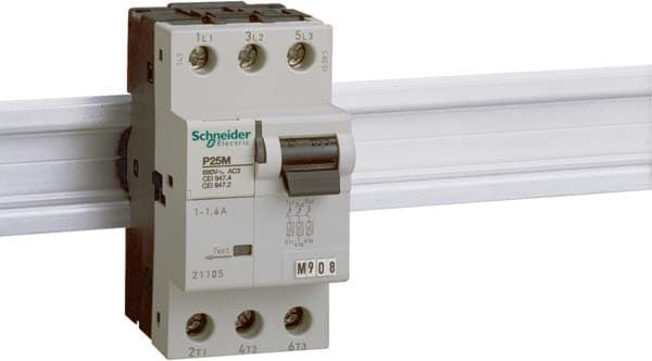 Schneider Electric - P25M - disjoncteur moteur - 1A - 3P 3d - déclencheur magnéto-thermique