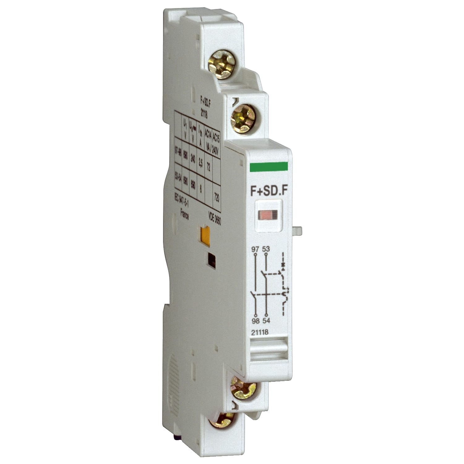 Schneider Electric - P25M - contact auxiliaire - 1O+1SD F - 415V - 2.2A
