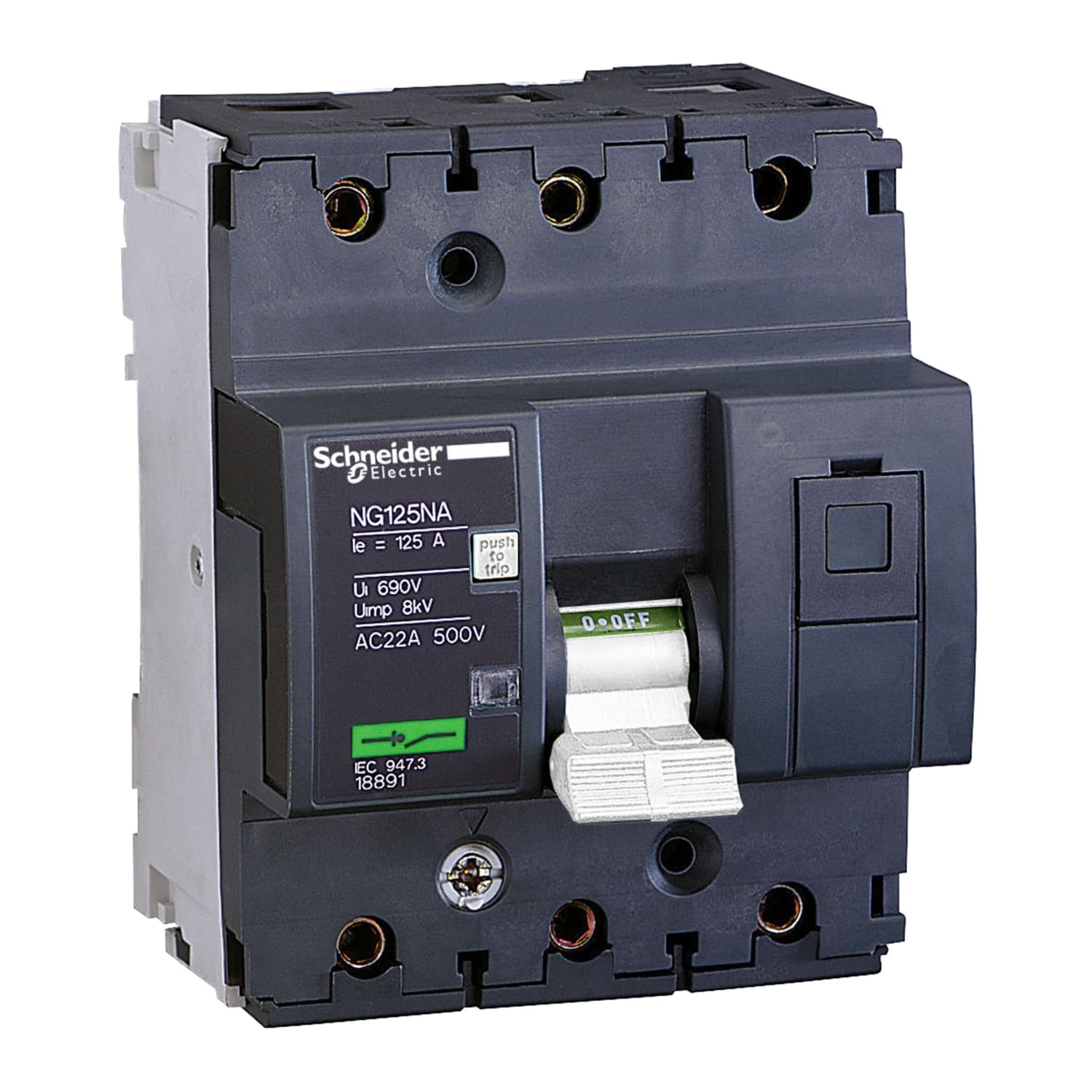 Schneider Electric - Acti9 NG125NA - interrupteur-sectionneur - 3P - 80 A