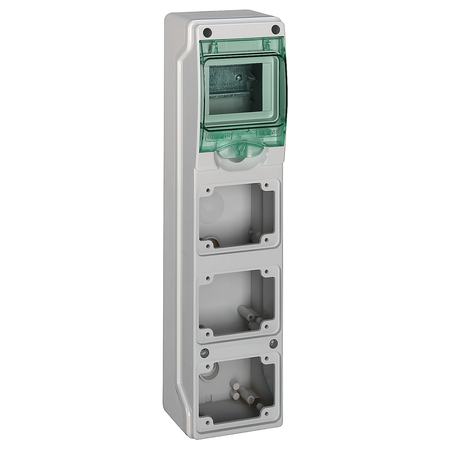 Schneider Electric - Kaedra - mini coffret pour prises - 98 x 392 mm - 4 modules - 3 ouvertures