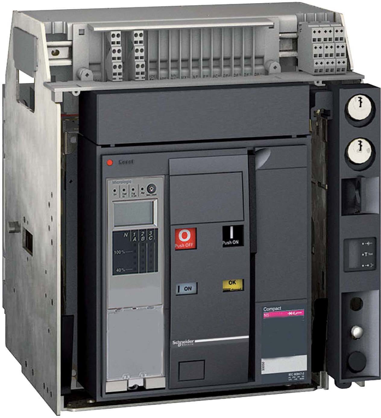 Schneider Electric - ComPact NS630H - bloc coupure - 4P - 70kA - débrochable électrique