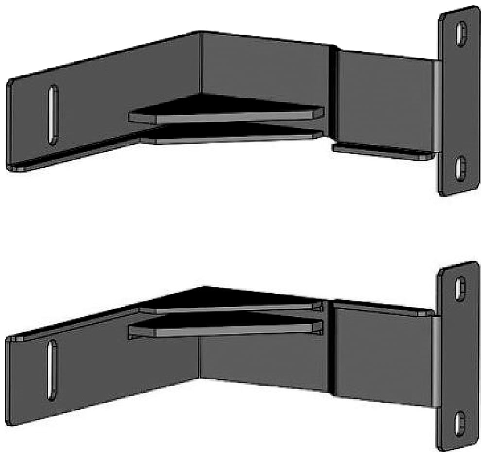 Schneider Electric - Fixation Easy BRKT, POST BTM 4-5 FT, 1 paire, confinement des allées Netshelter