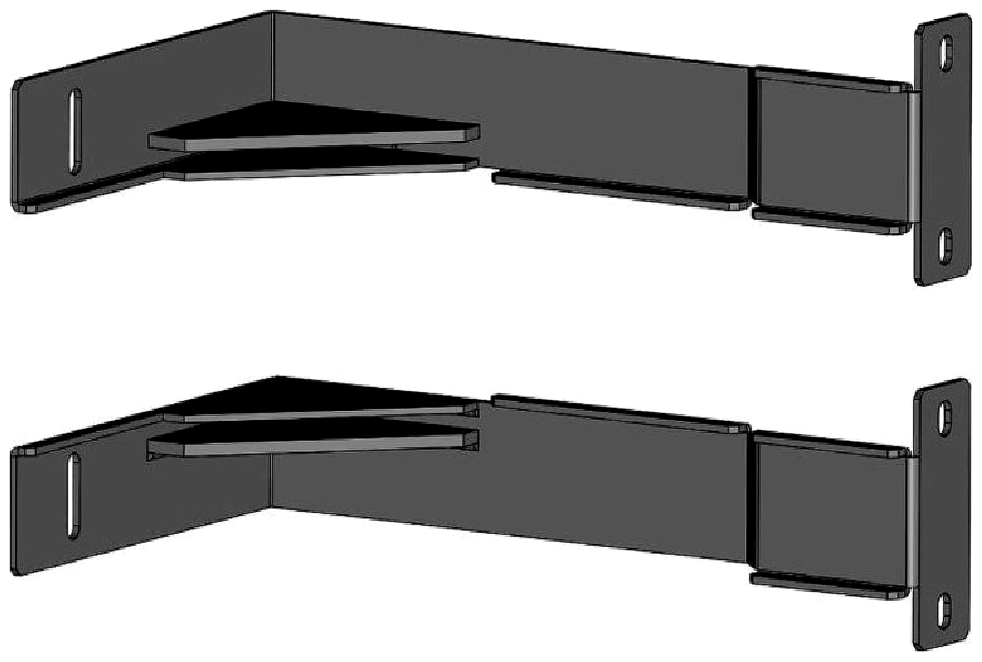Schneider Electric - Fixation Easy BRKT, POST BTM 5-6 FT, 1 paire, confinement des allées Netshelter