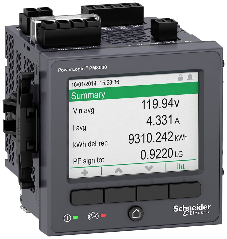 Schneider Electric - PowerLogic PM8000 essentielle - centrale de mesure - écran intégré