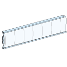 Schneider Electric - Prisma - Porte-etiquettes adhesives - L=432mm - H=36mm - lot de 12