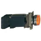 Schneider Electric - Harmony XB4 - poussoir lumineux - 1F+1O - orange - Ø22 - transfo 230VAC