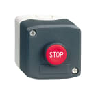 Schneider Electric - Harmony boite - 1 bouton poussoir rouge affleurant Ø22 - 1O - Stop