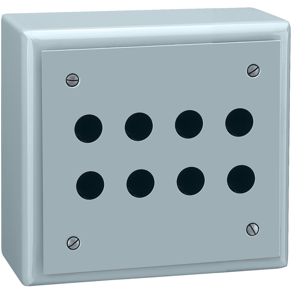 Schneider Electric - Harmony XB2S - boîte à boutons vide - métallique - 8 perçages en 4 colonnes