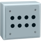 Schneider Electric - Harmony XB2S - boîte à boutons vide - métallique - 8 perçages en 4 colonnes