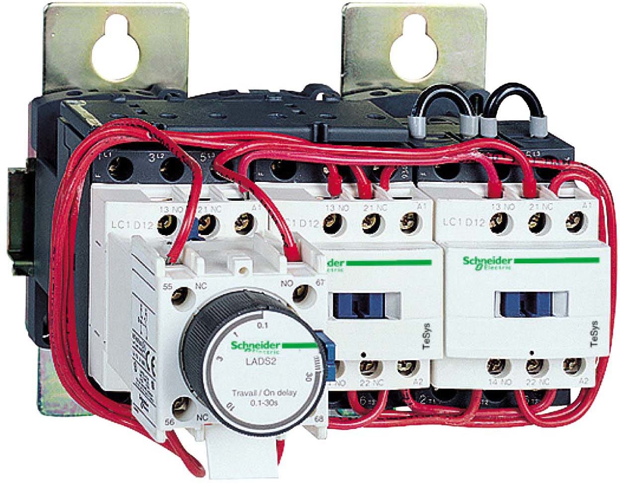 Schneider Electric - TeSys LC3D - démarreur étoile triangle sur platine - bobine 230Vca