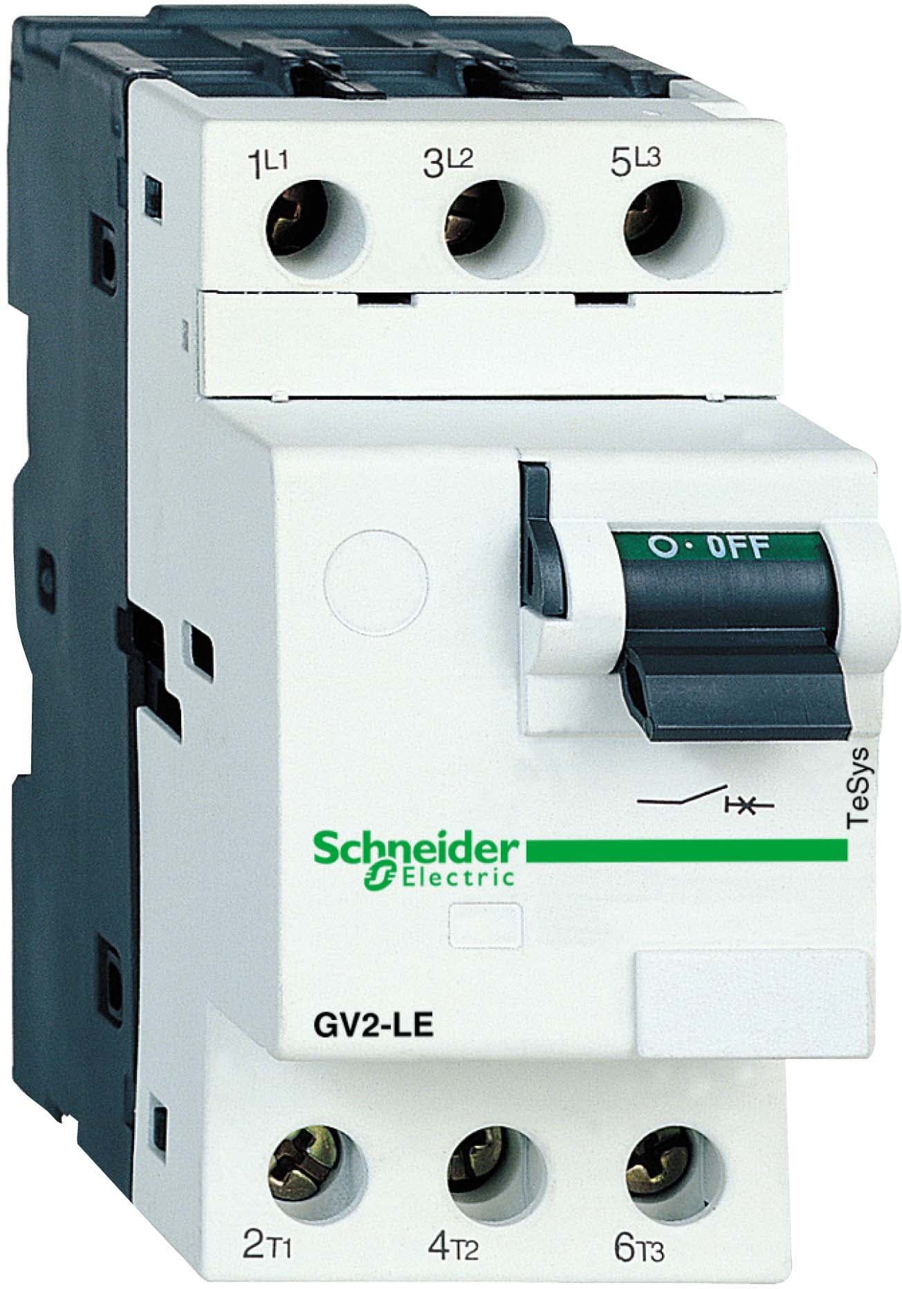 Schneider Electric - TeSys GV2LE - disjoncteur moteur - 32A - 3P 3d - déclencheur magnétique