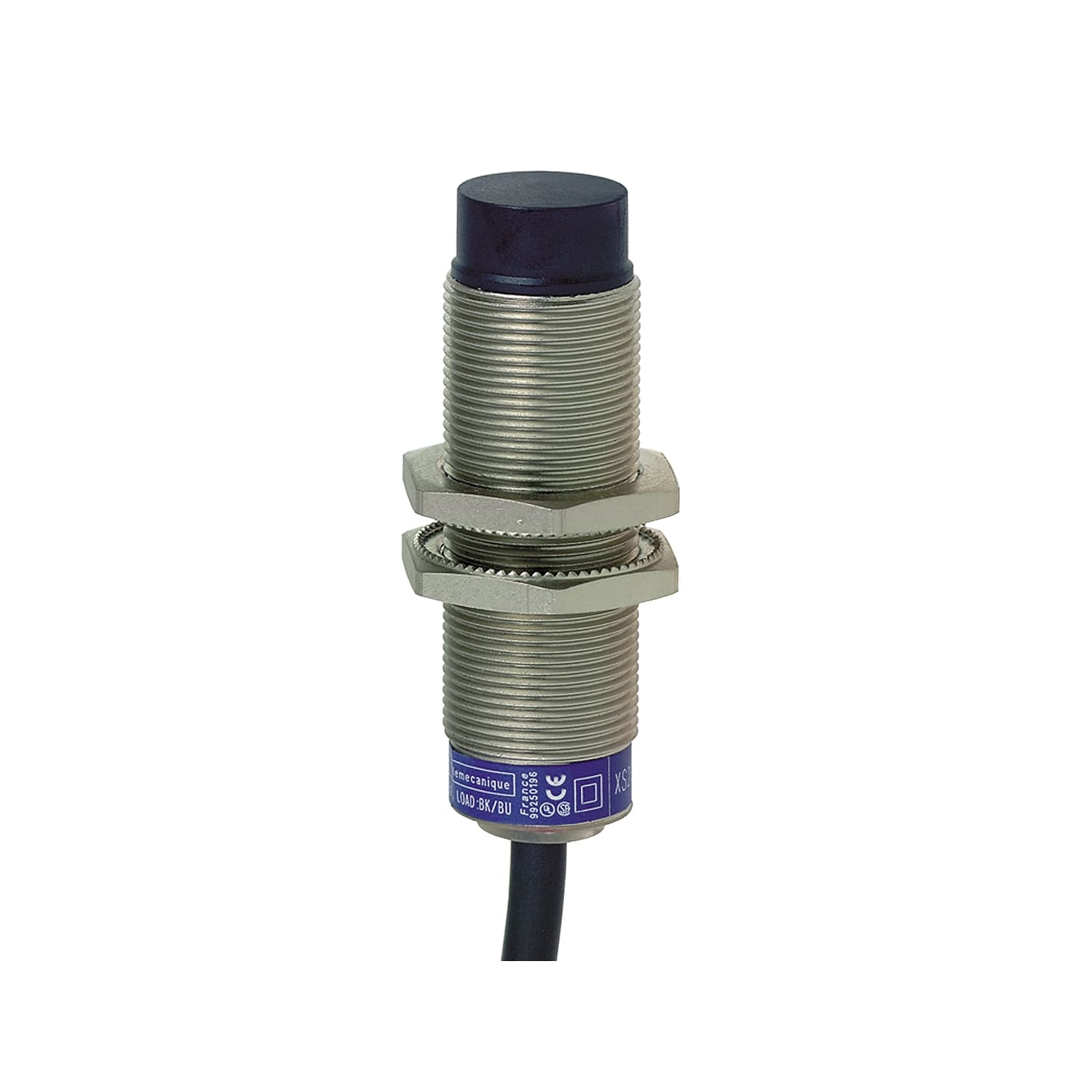 Telemecanique Sensors France - OsiSense XS6 - détecteur inductif - M18 - L60mm - laiton - Sn 12mm - câble 2m