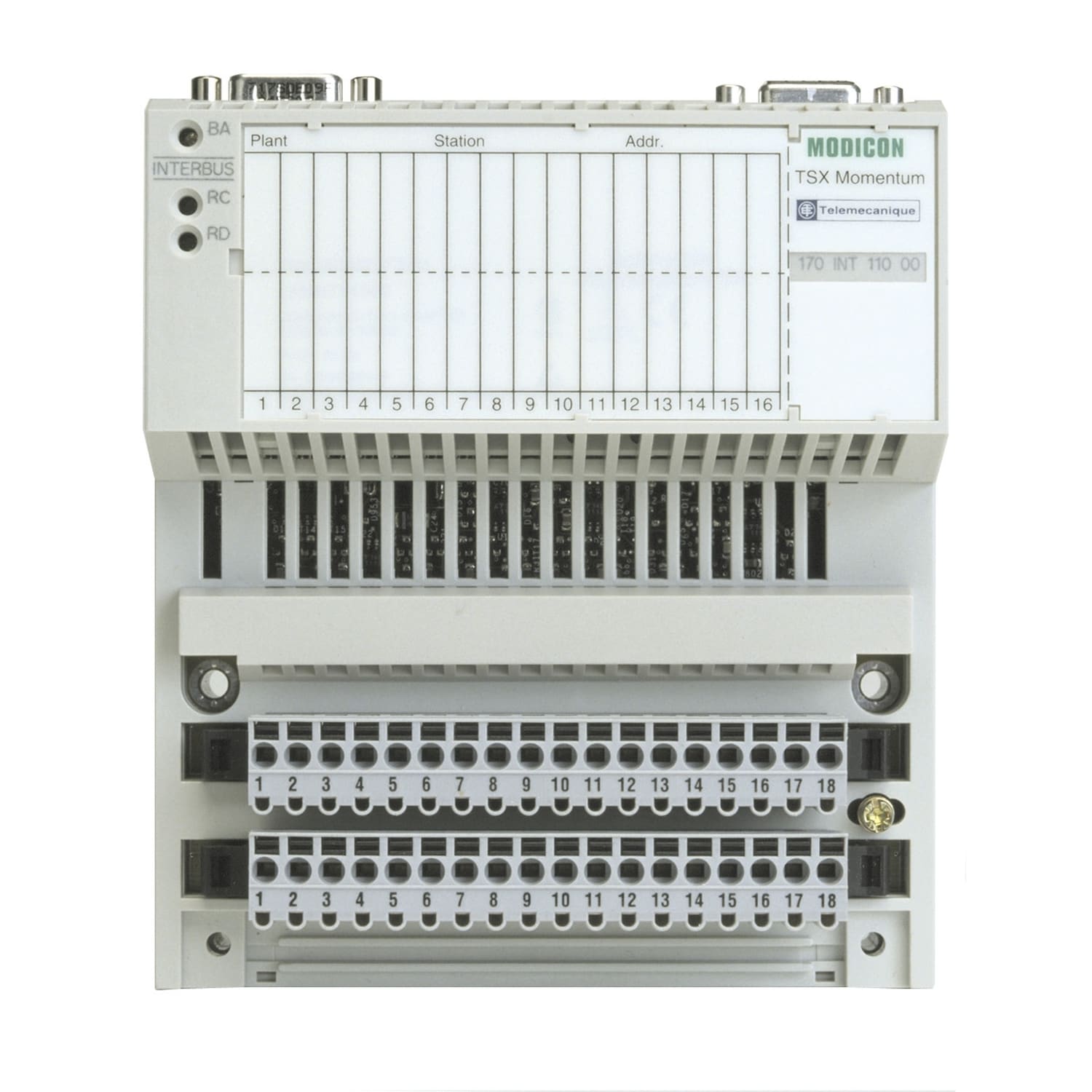 Schneider Electric - Modicon Momentum - adaptateur comm. Génération Interbus SUPI 3 - paire torsadée