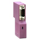 Schneider Electric - Modicon - conn.femelle SUB-D9 CANopen - IP20 - coudé à 90° - conn. suppl. inclus