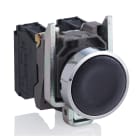 Schneider Electric - Harmony XB4 - bouton poussoir à impulsion - Ø22 - noir - 1O+1F - vis étrier