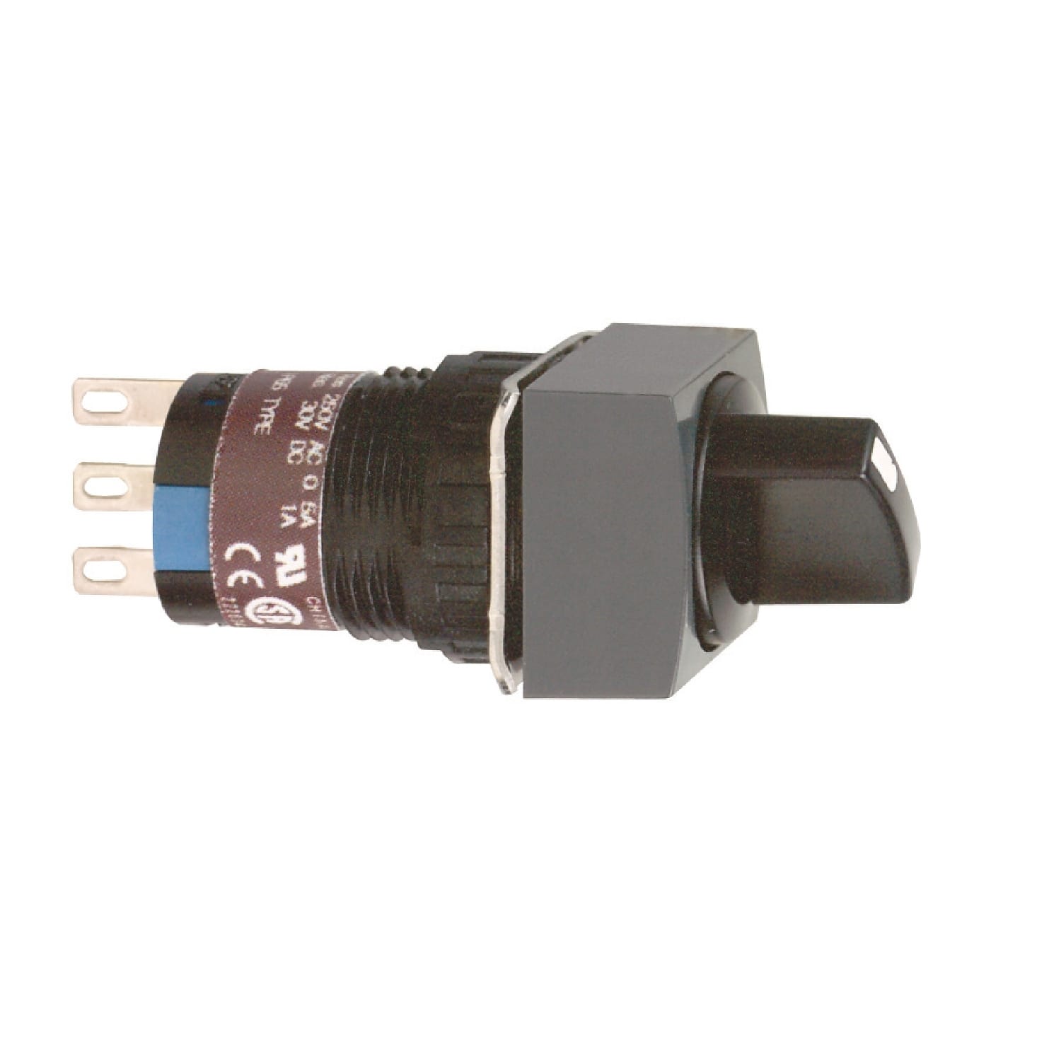 Schneider Electric - Harmony XB6 - bouton tournant - Ø16mm - à manette - 2 positions - 2OF - noir