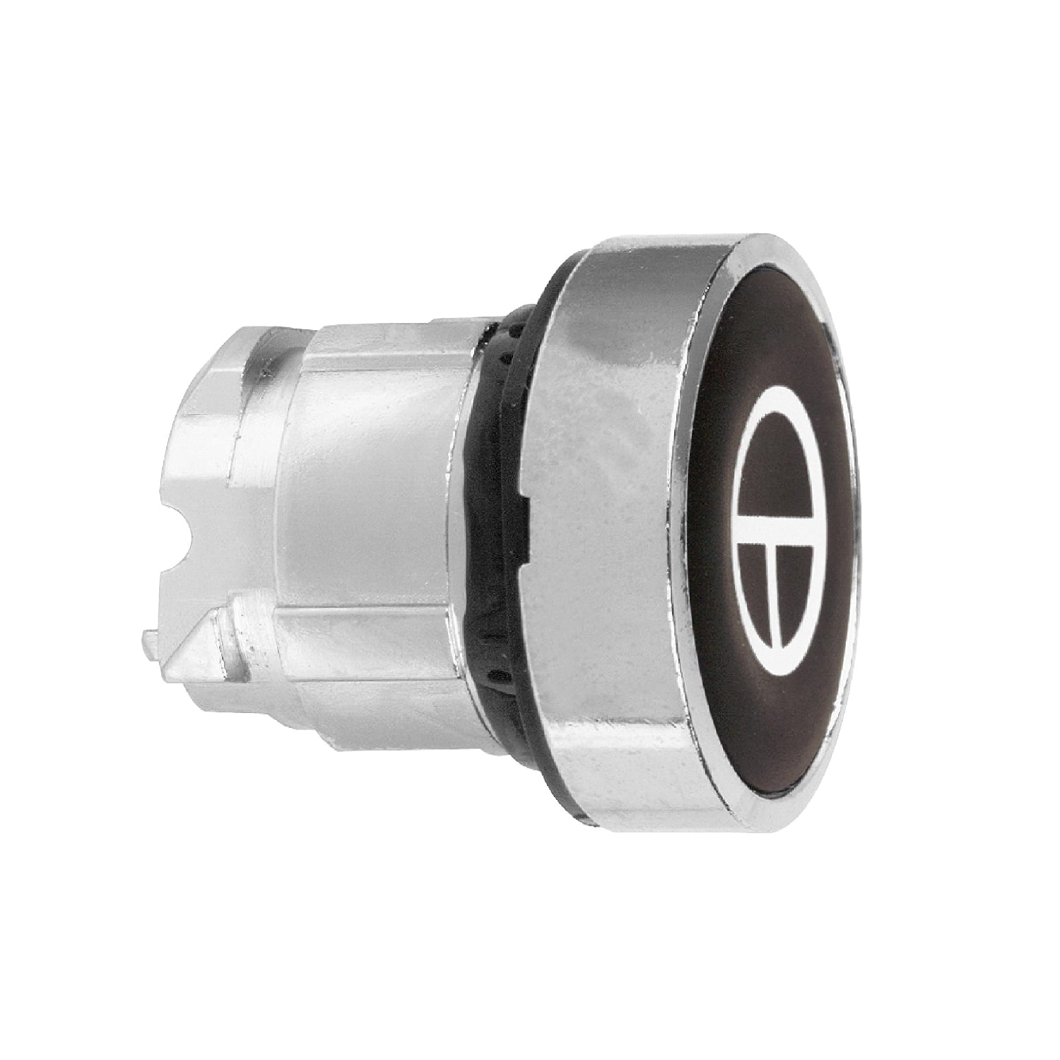 Schneider Electric - Harmony XB4 - tête bouton poussoir - affleurant - Ø22 - noir - texte 'T'