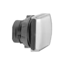 Schneider Electric - Harmony tête pour voyant - Ø22 - carré - cabochon lisse blanc