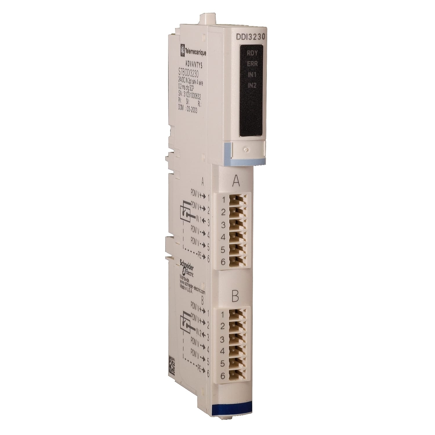 Schneider Electric - Advantys STB - 24vdc in 2pt kit conns,