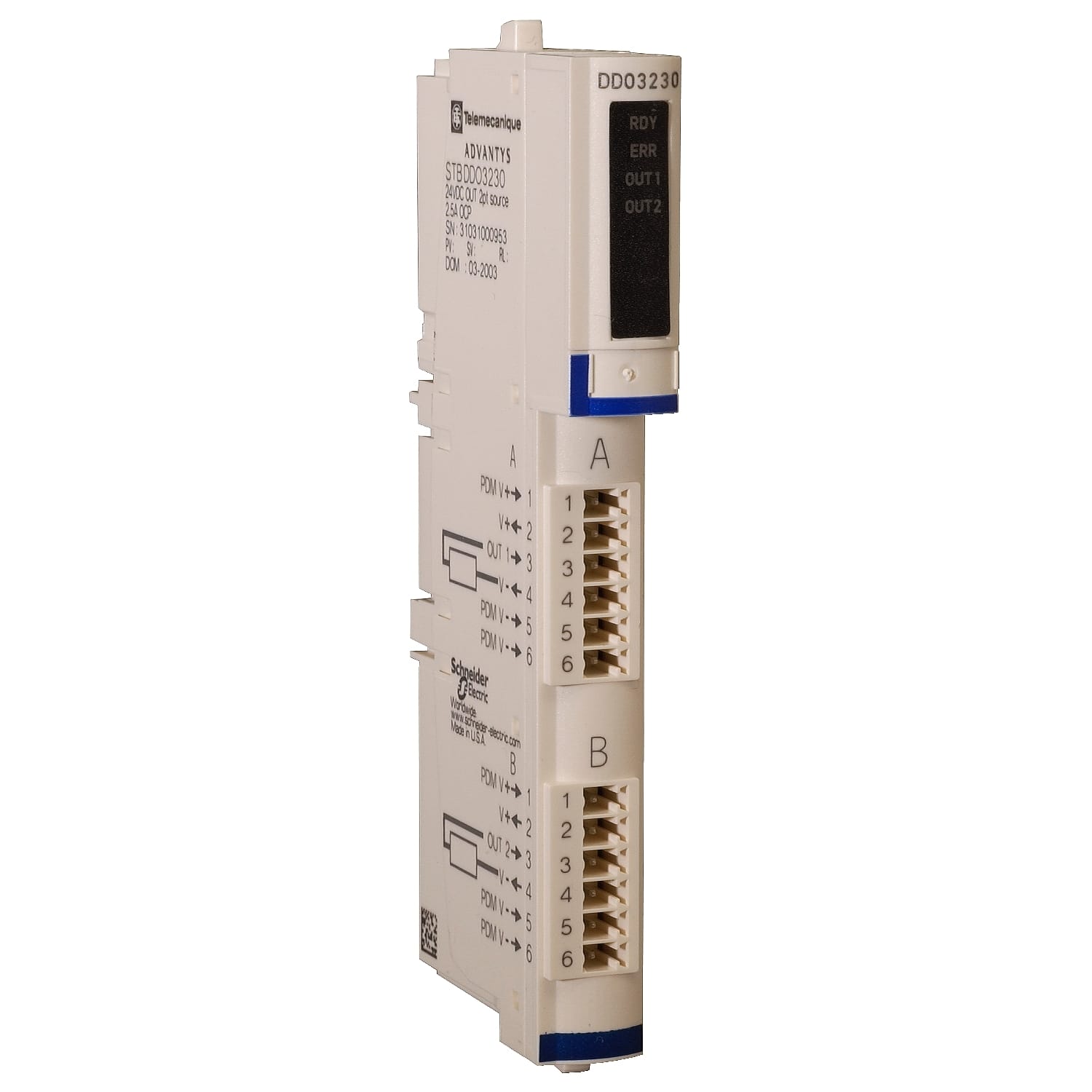 Schneider Electric - Advantys STB - kit de sorties numériques standard - 24Vcc - 2 S