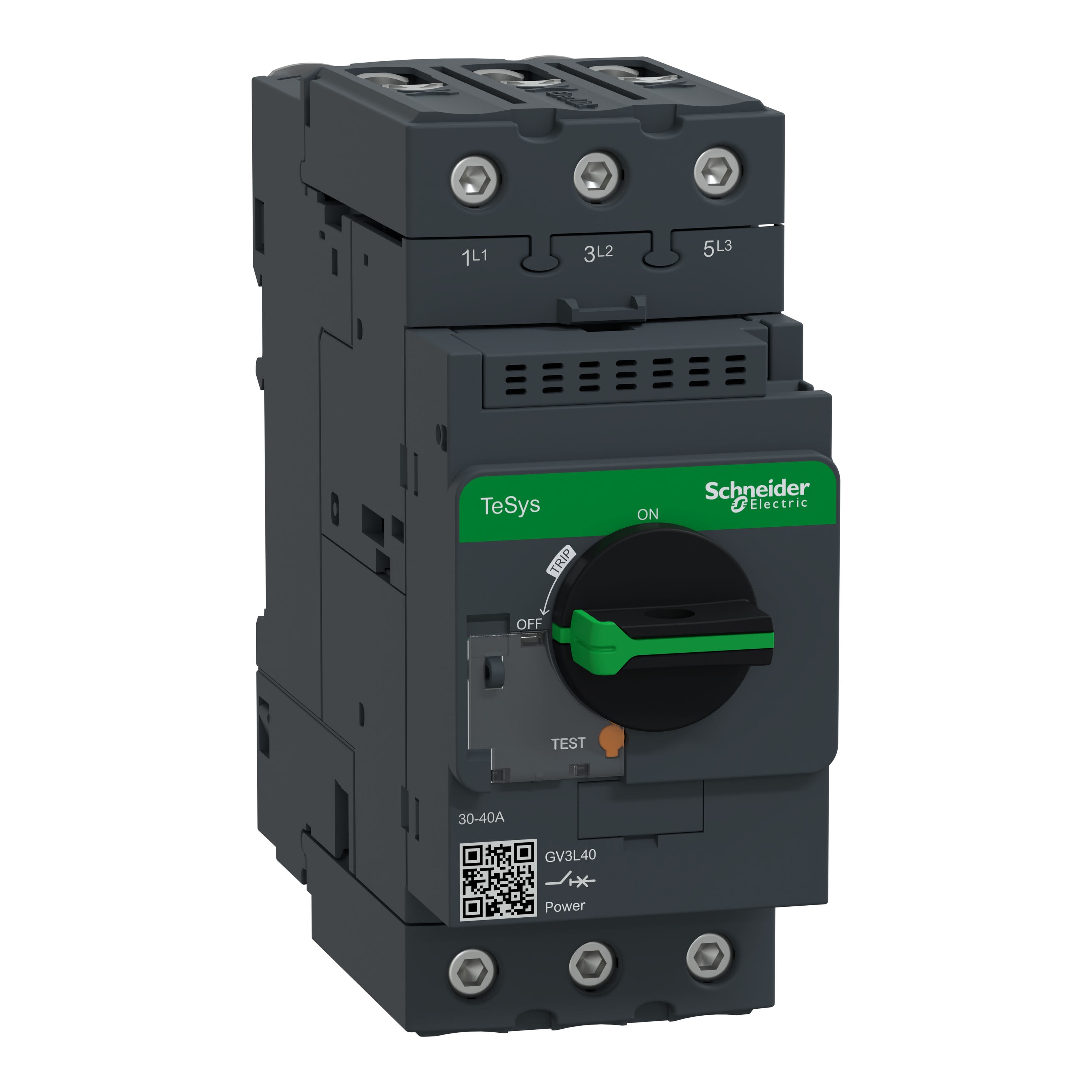 Schneider Electric - TeSys GV3L - disjoncteur moteur - 40 A - 3P 3d - déclencheur magnétique