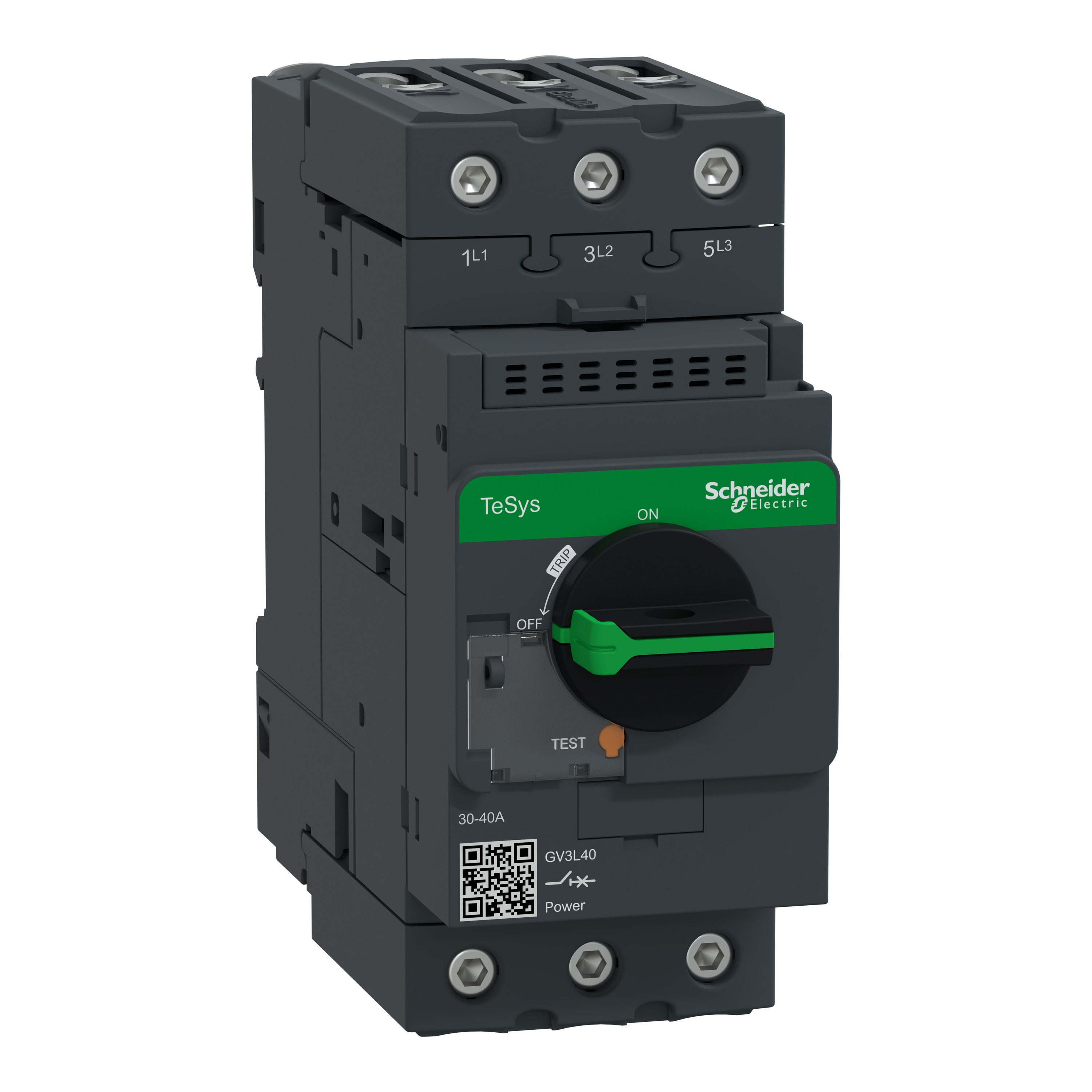 Schneider Electric - TeSys GV3L - disjoncteur moteur - 40 A - 3P 3d - déclencheur magnétique