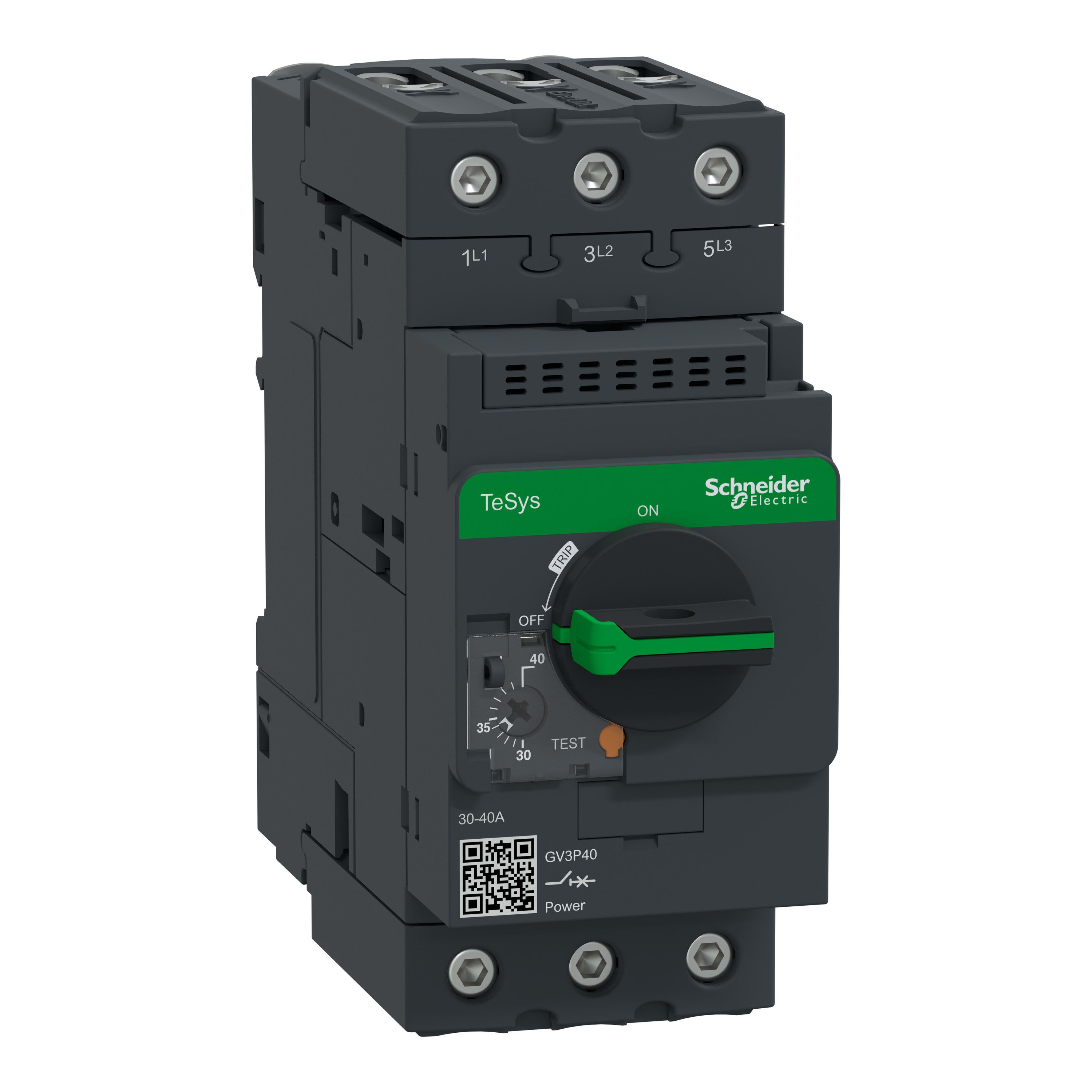 Schneider Electric - TeSys - disjoncteur moteur magnéto-thermique GV3 - 3P - 30A à 40A - Everlink BTR