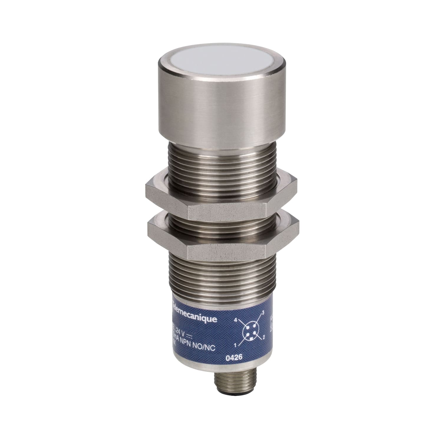 Telemecanique Sensors France - OsiSense XX - détecteur ultrasons - M30 - proximité - Sn 1m - 1F+1O - M12