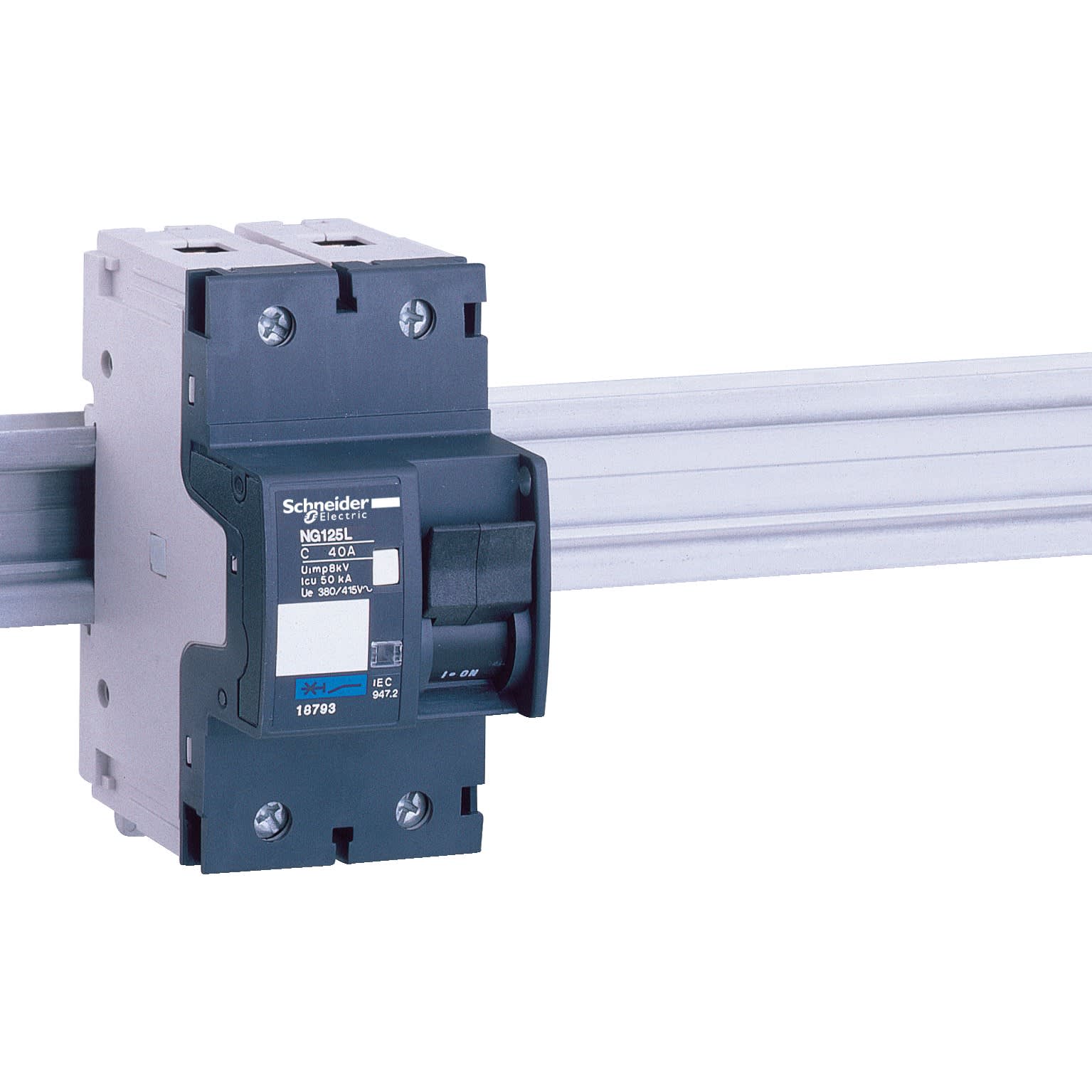 Schneider Electric - disjoncteur modulaire Multi 9 NG125L 2 poles 50 A courbe B
