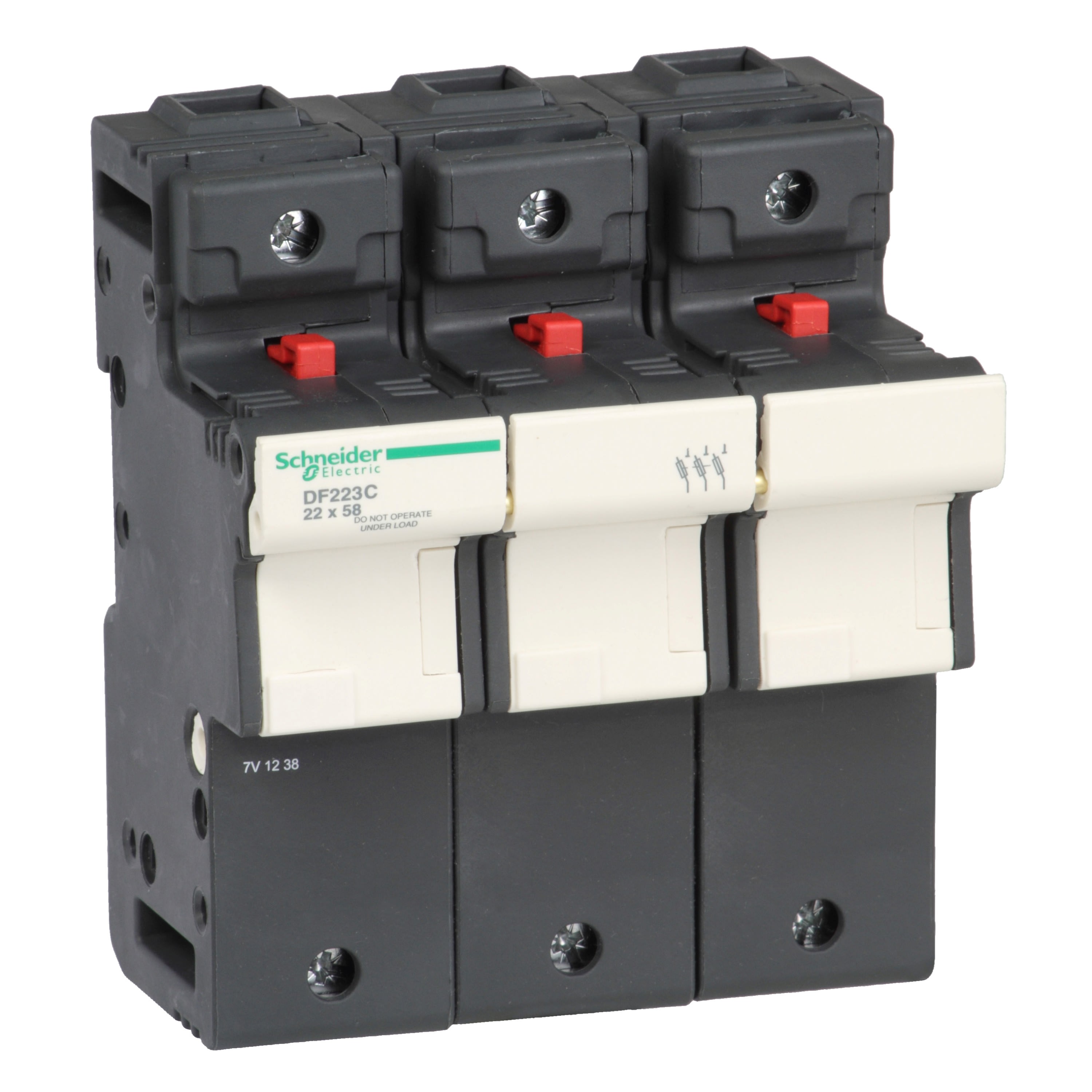 Schneider Electric - TeSys - porte-fusible - 3P - 125A - pour fusible 22x58mm