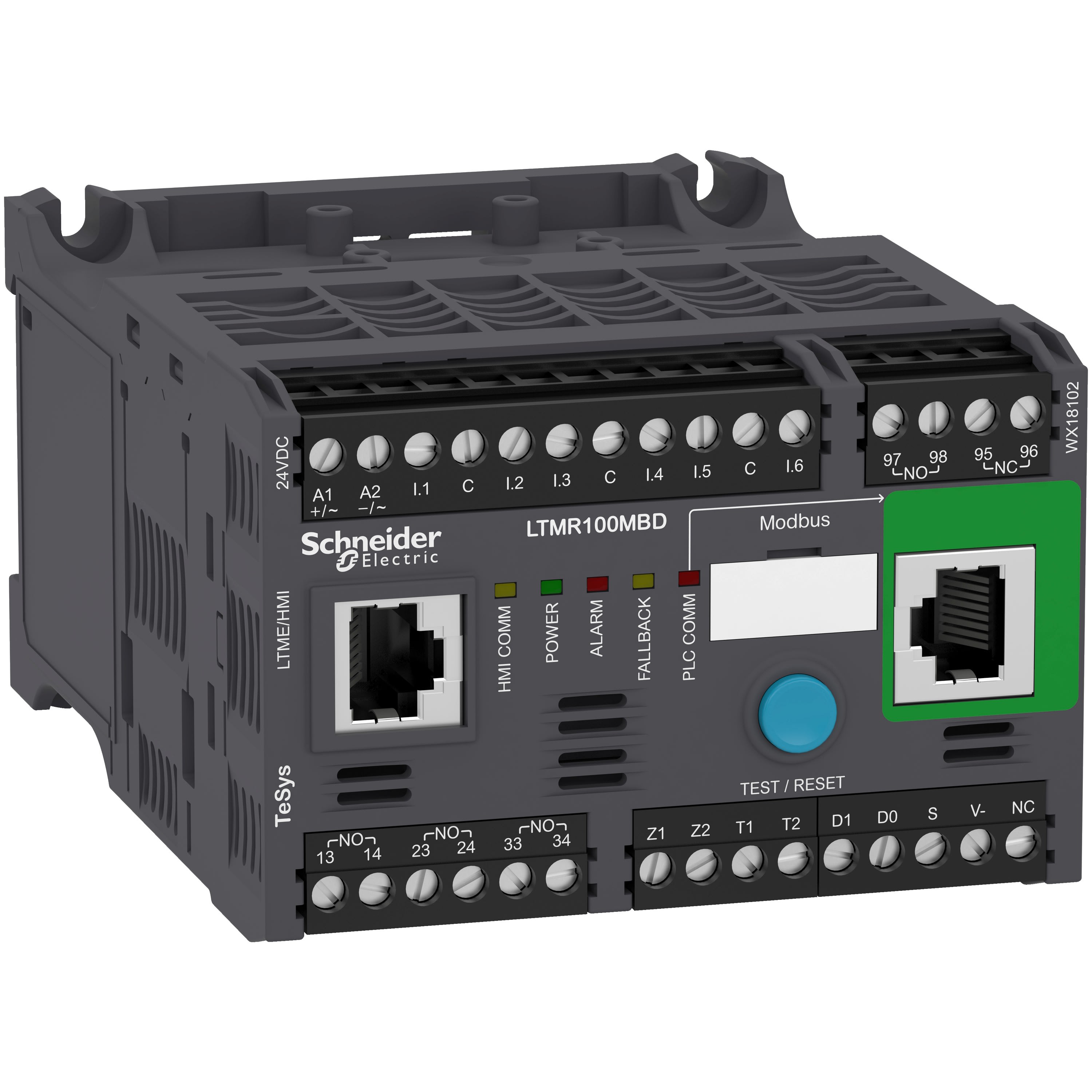 Schneider Electric - TeSys T contrôleur moteur LTM R, Modbus, 24 V CC, 5?100 A
