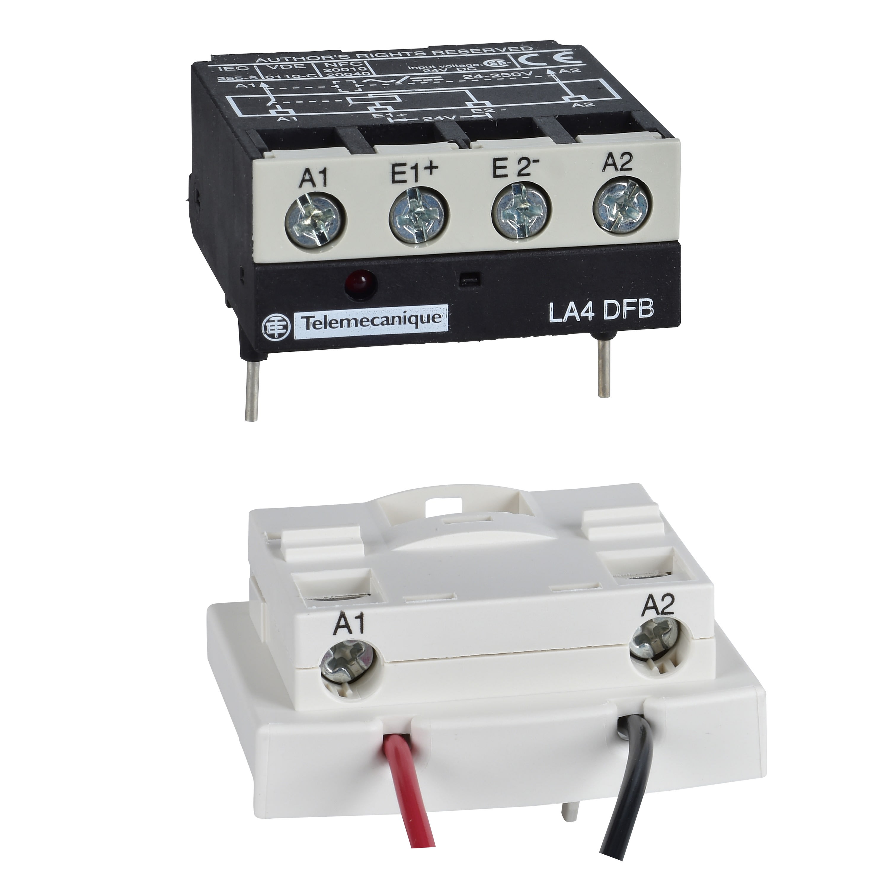 Schneider Electric - KIT BASSE CONSO (LAD4BB3 ET INTERFACE RELAIS 24VDC LA4DFB) POUR D40A A D65A