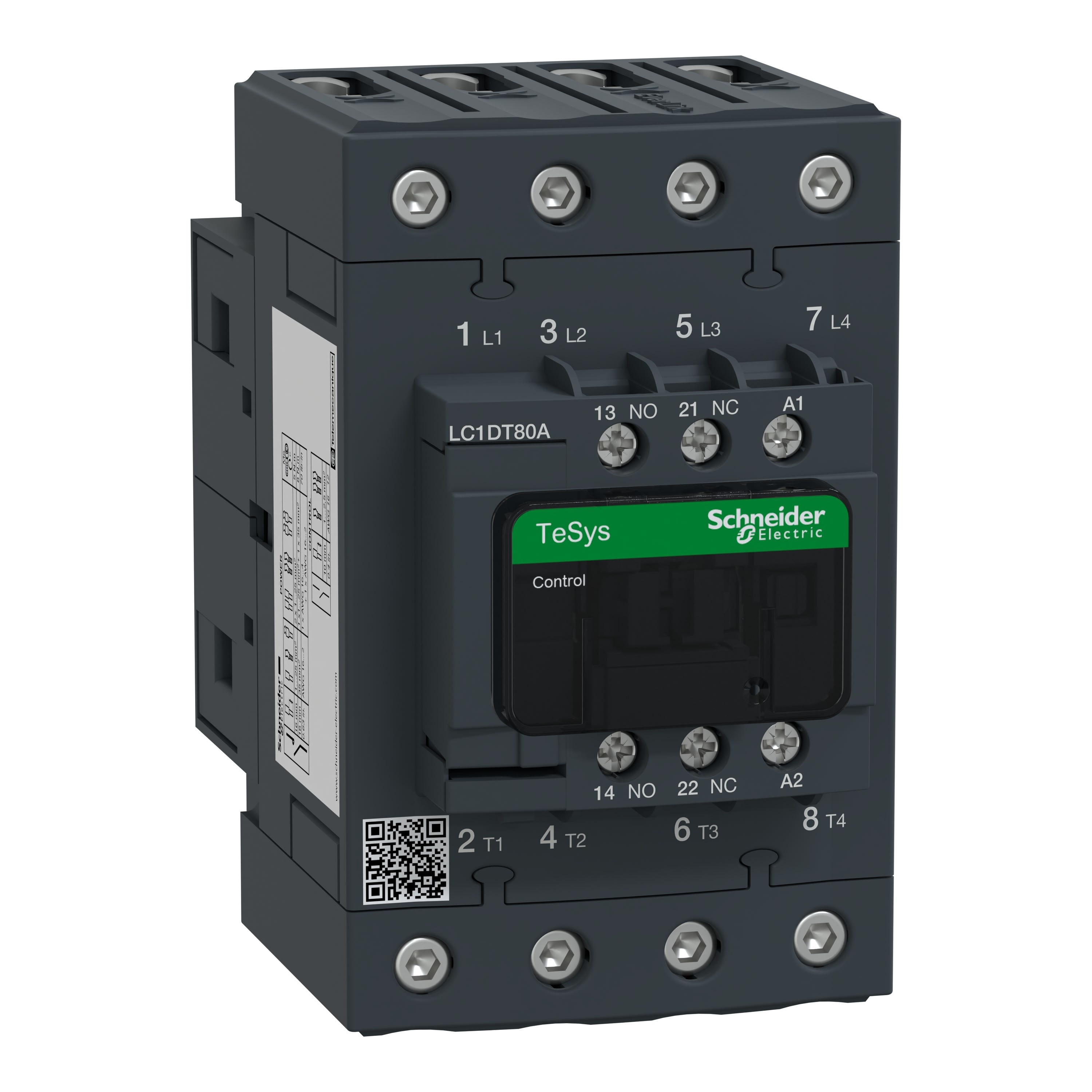 Schneider Electric - TeSys LC1D - contacteur - 4P - AC-3 440V - 80A - bobine 48Vca