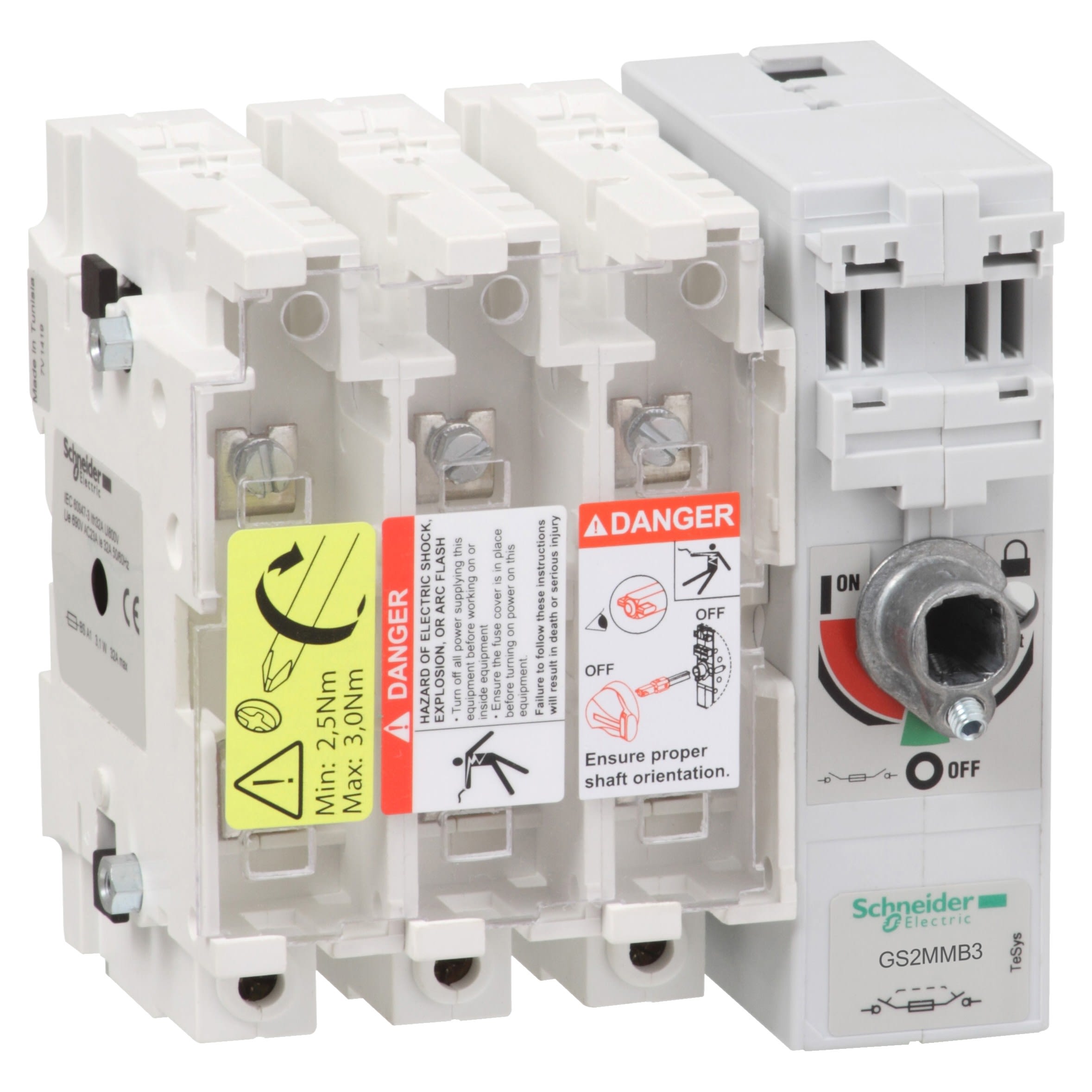 Schneider Electric - TeSys GS - Interrupteur sect fusible 3x 200a b1-b2