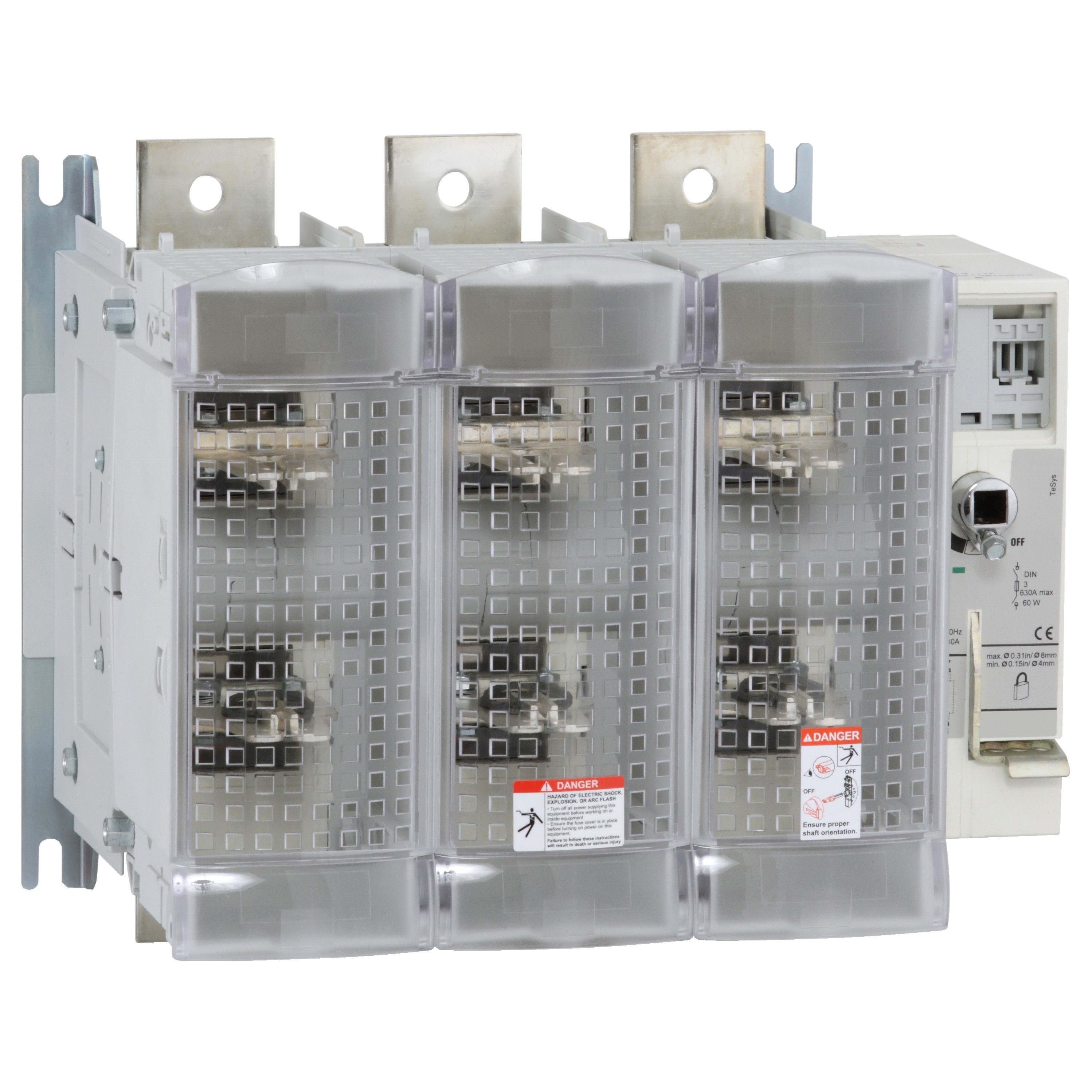 Schneider Electric - TeSys GS - interrupteur sectionneur fusible - 3P - 630A - din 3