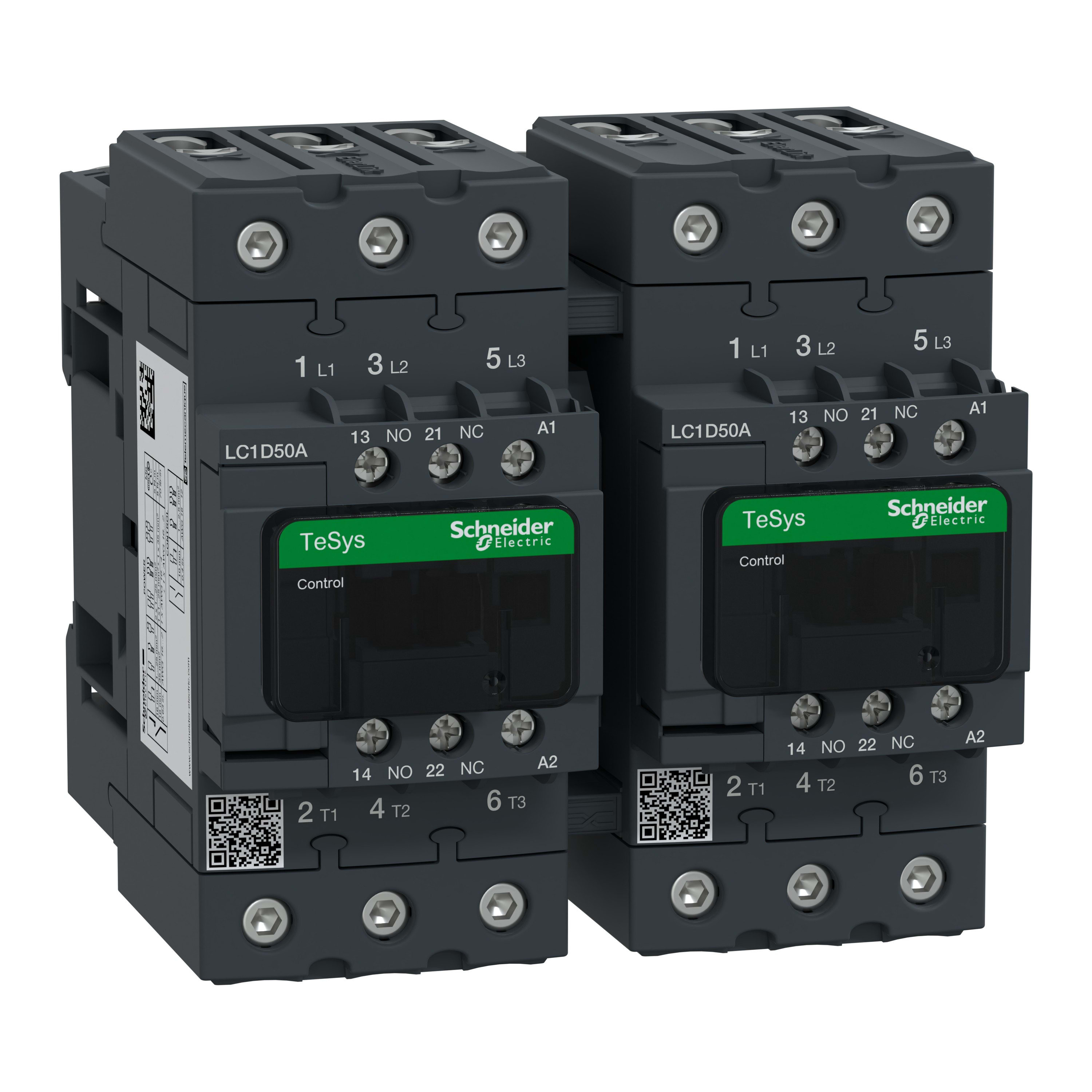 Schneider Electric - TeSys D - contacteur inverseur Everlink - 3P - AC-3 - 440V - 50A - bobine 230V