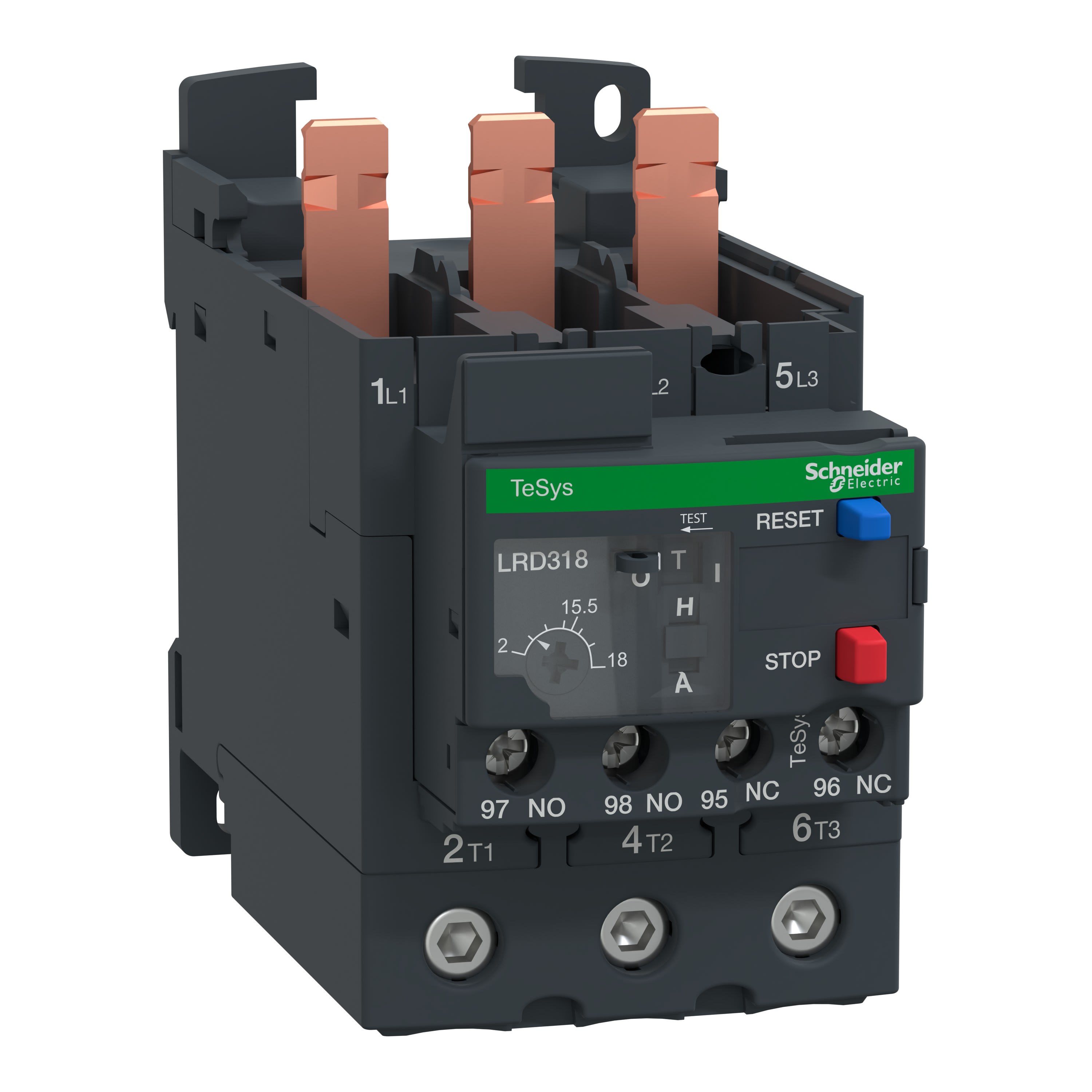 Schneider Electric - TeSys LRD - relais de protection thermique - 12..18A - classe 10A