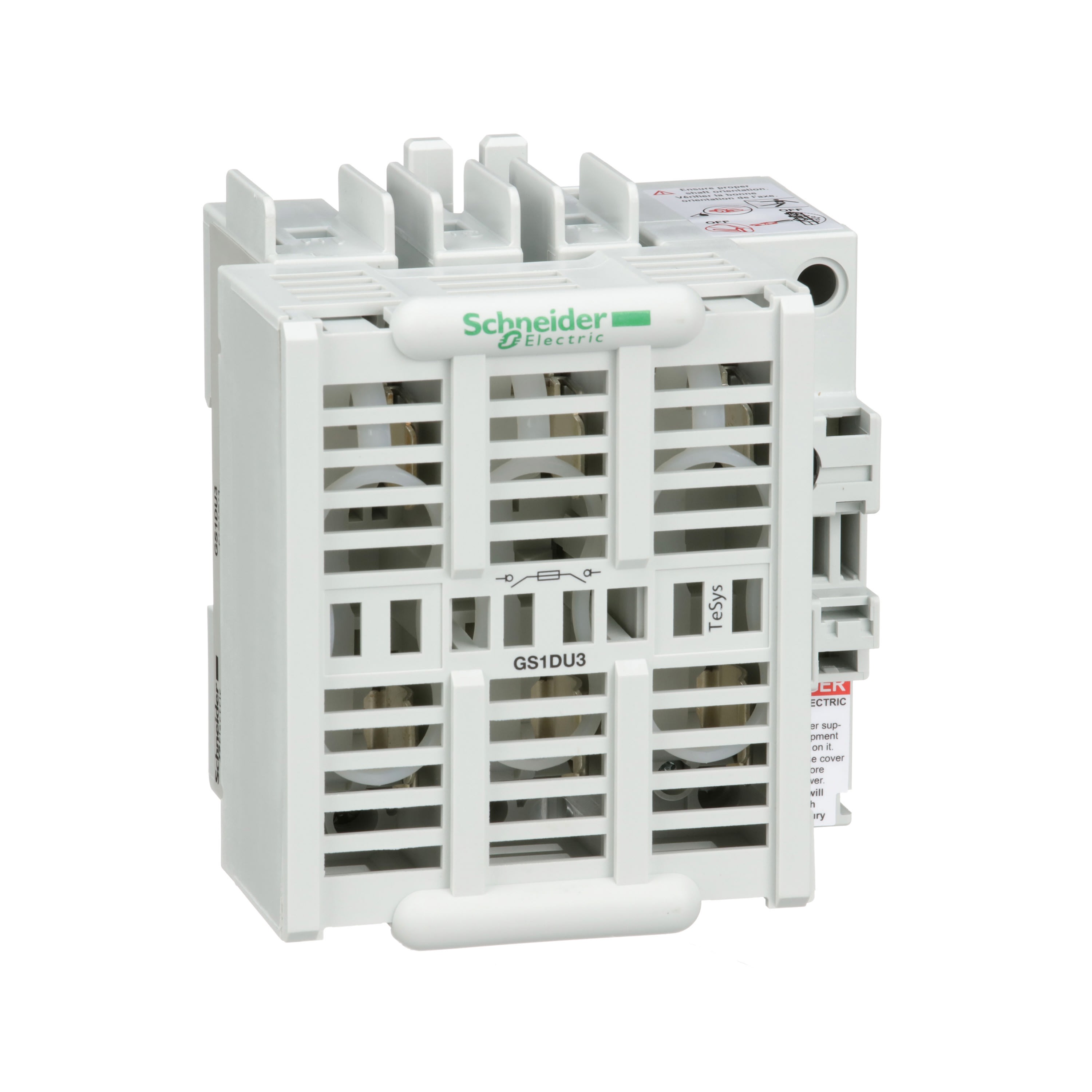 Schneider Electric - TeSys GS1 - bloc de base interrupteur-sectionneur fusible 3P 3F - 30A