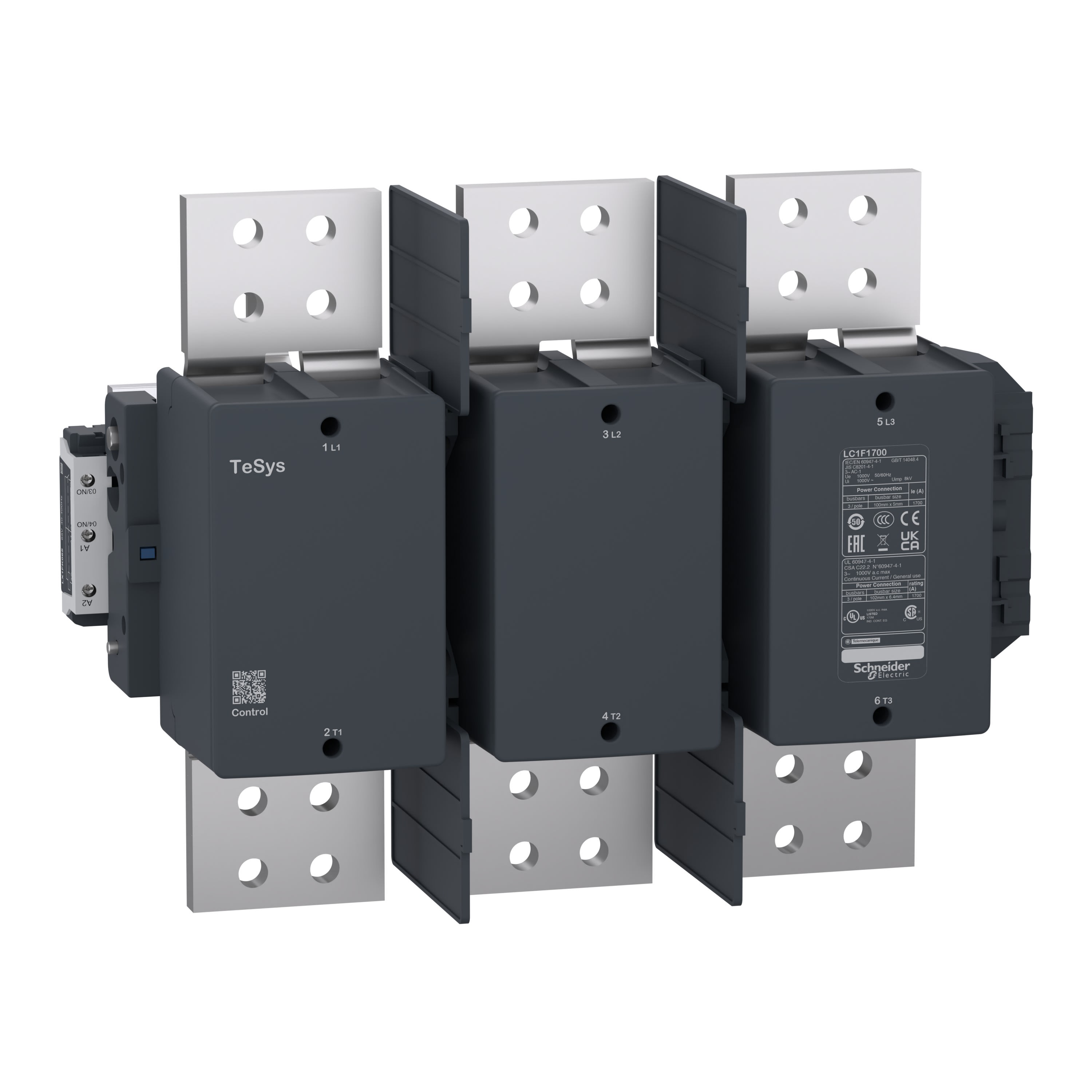 Schneider Electric - TeSys F - Cont 1700a 3p 110/120v-50/60hz