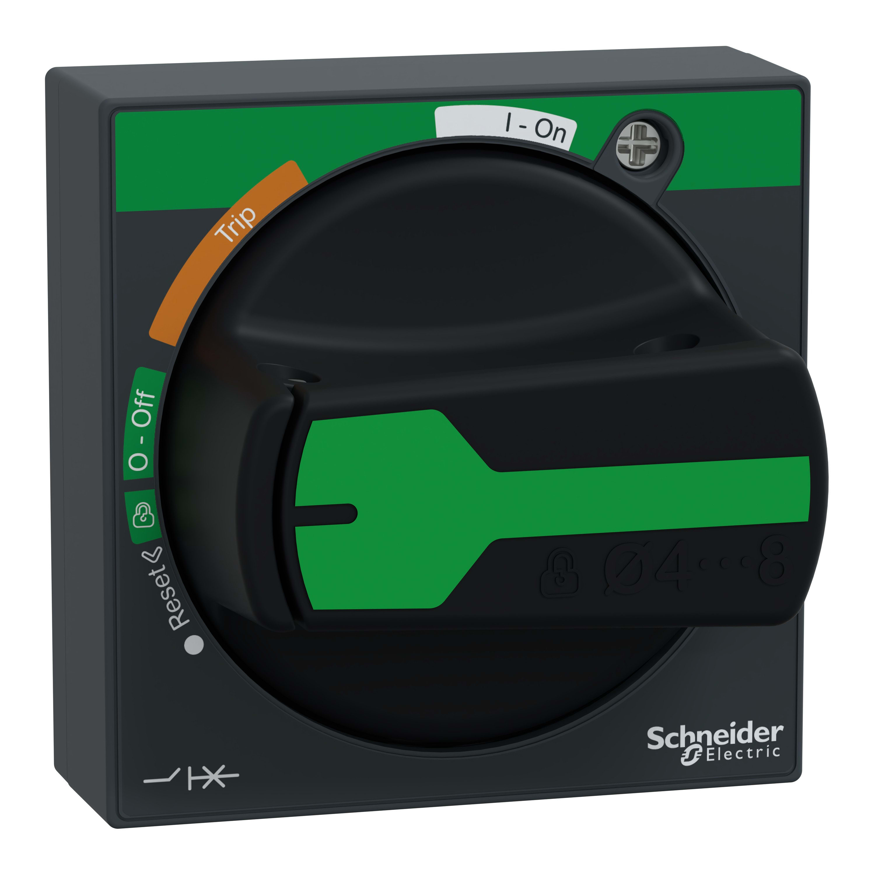 Schneider Electric - TeSys GV - Poignee rotative noire ip 54