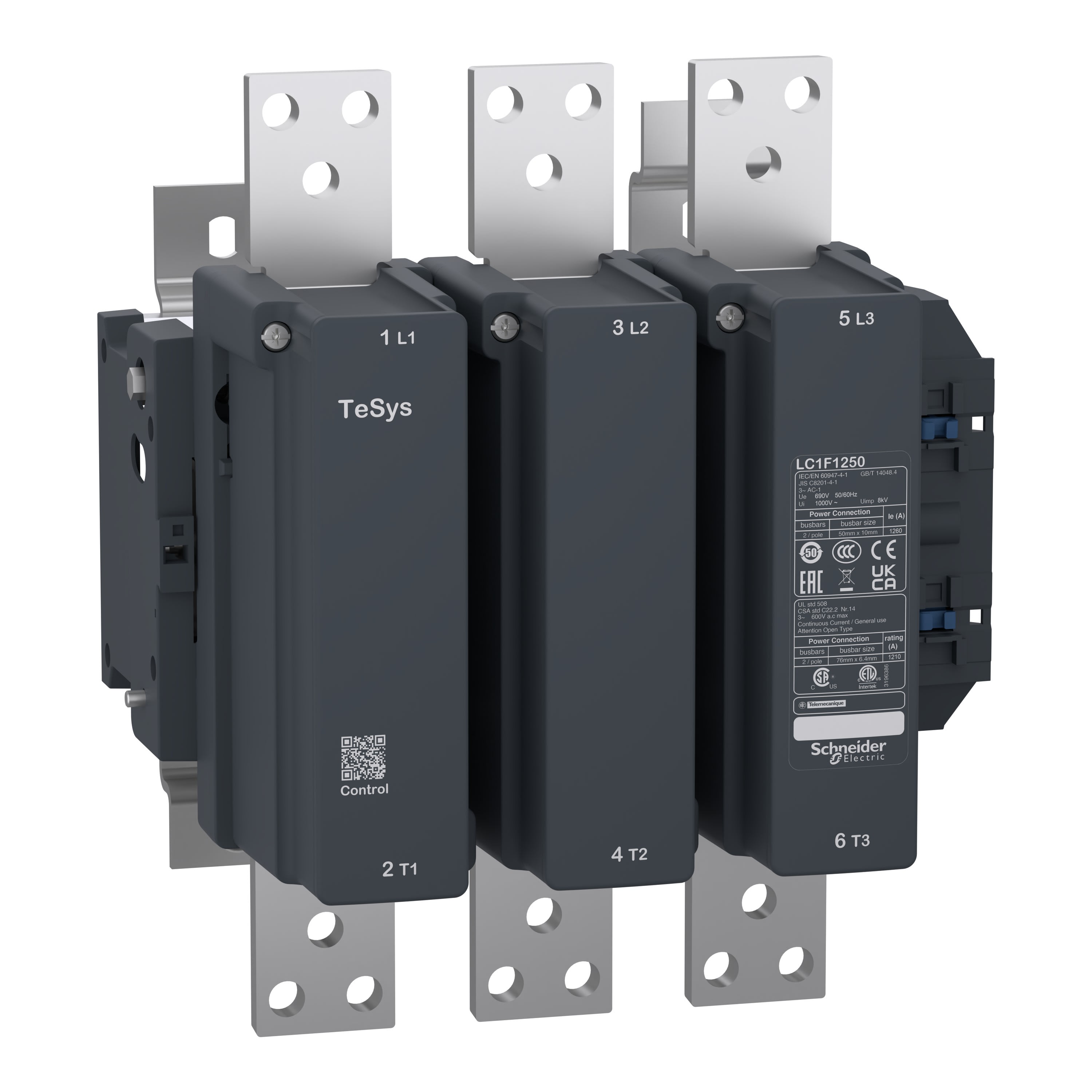 Schneider Electric - TeSys F - Contacteur 1250a 3p 220v dc