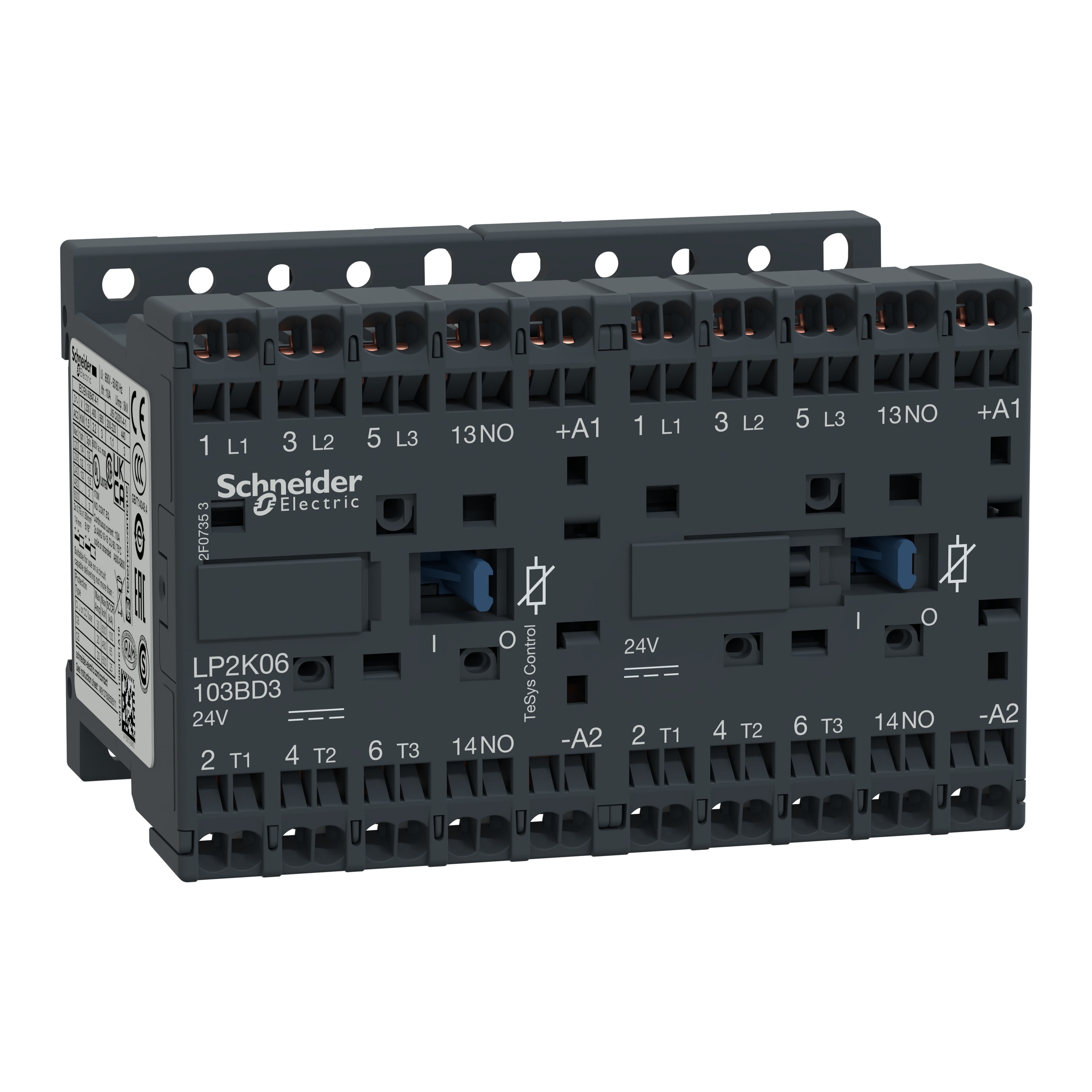 Schneider Electric - TeSys K - Contacteur inverseur tesy s lp2k 3p ac3 4