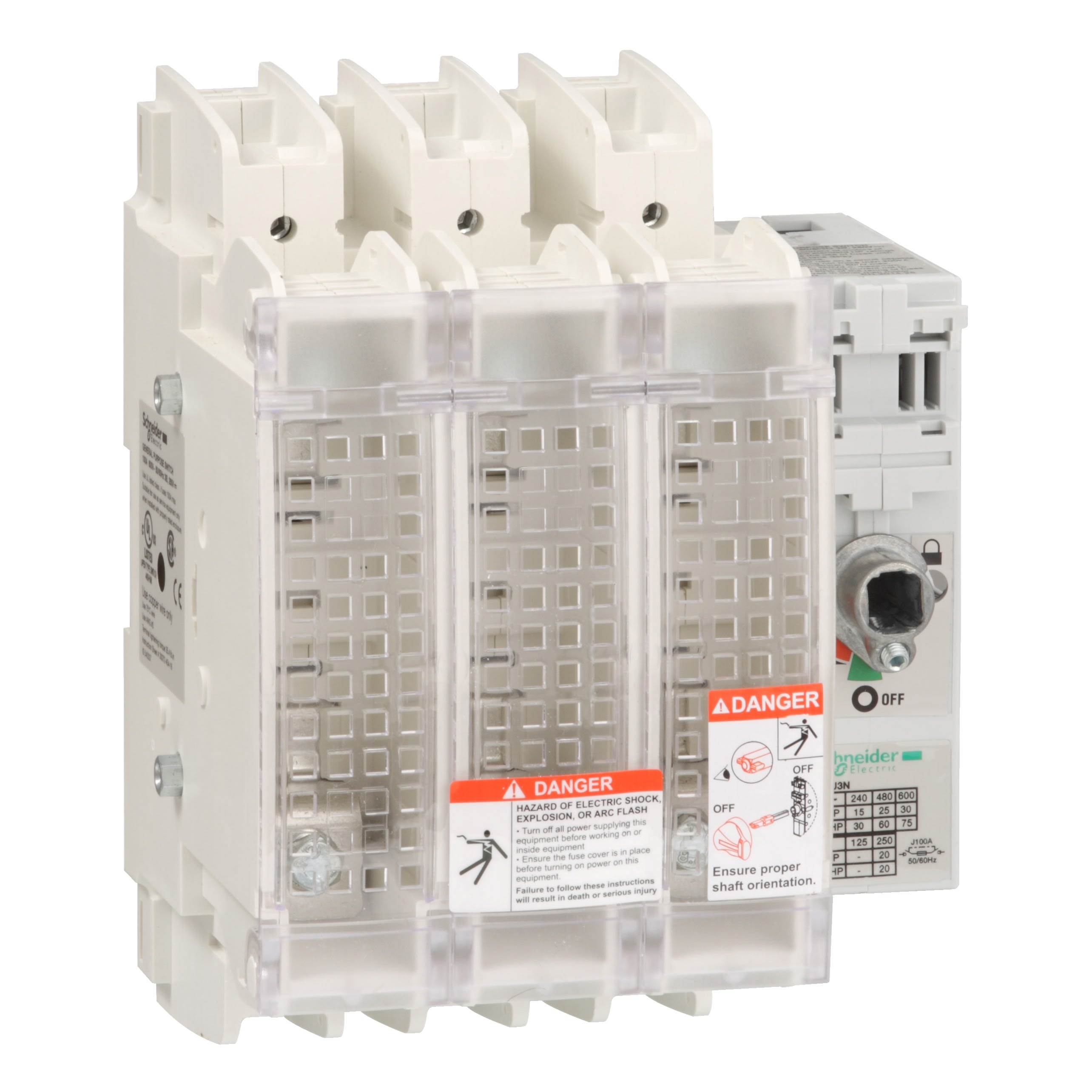 Schneider Electric - TeSys GS - Sectionneur a fusibles 60 0v 100a 3p